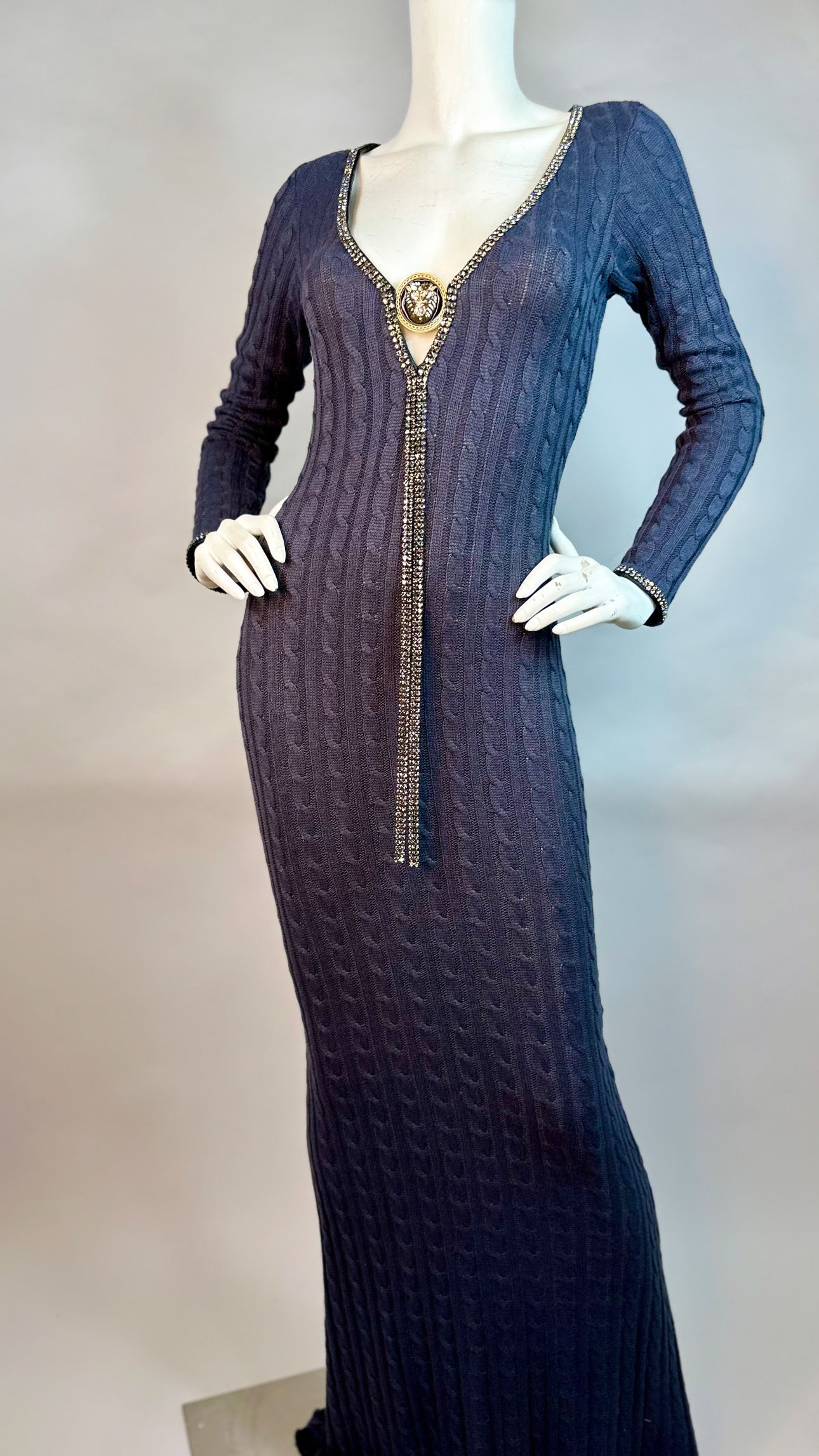 Mermaid style long dress with medallion