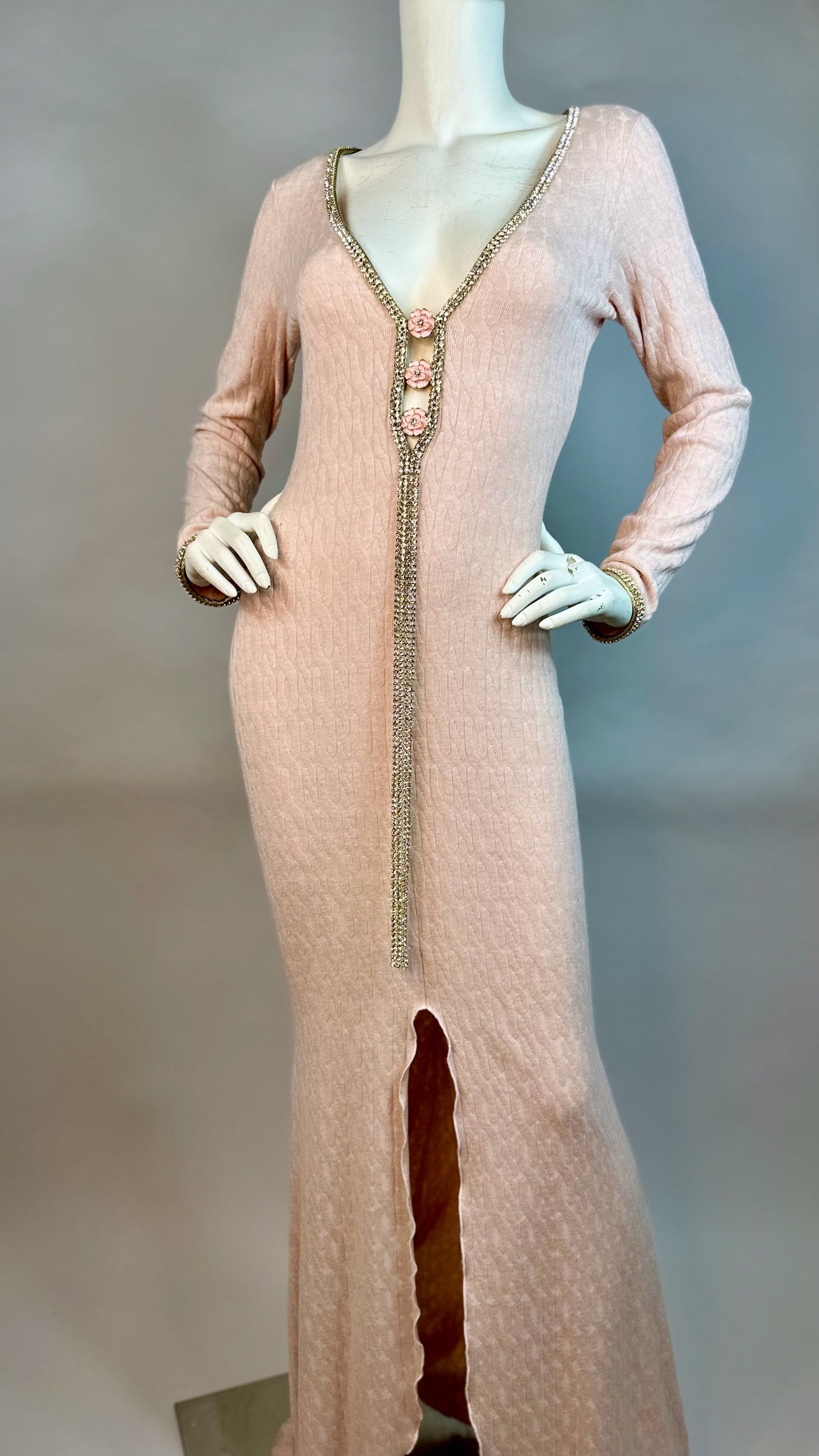 Mermaid style long dress with medallion