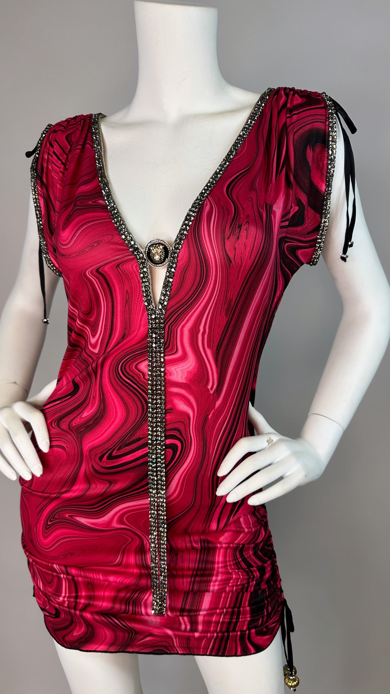 Troy Short Dress with adjustable sides