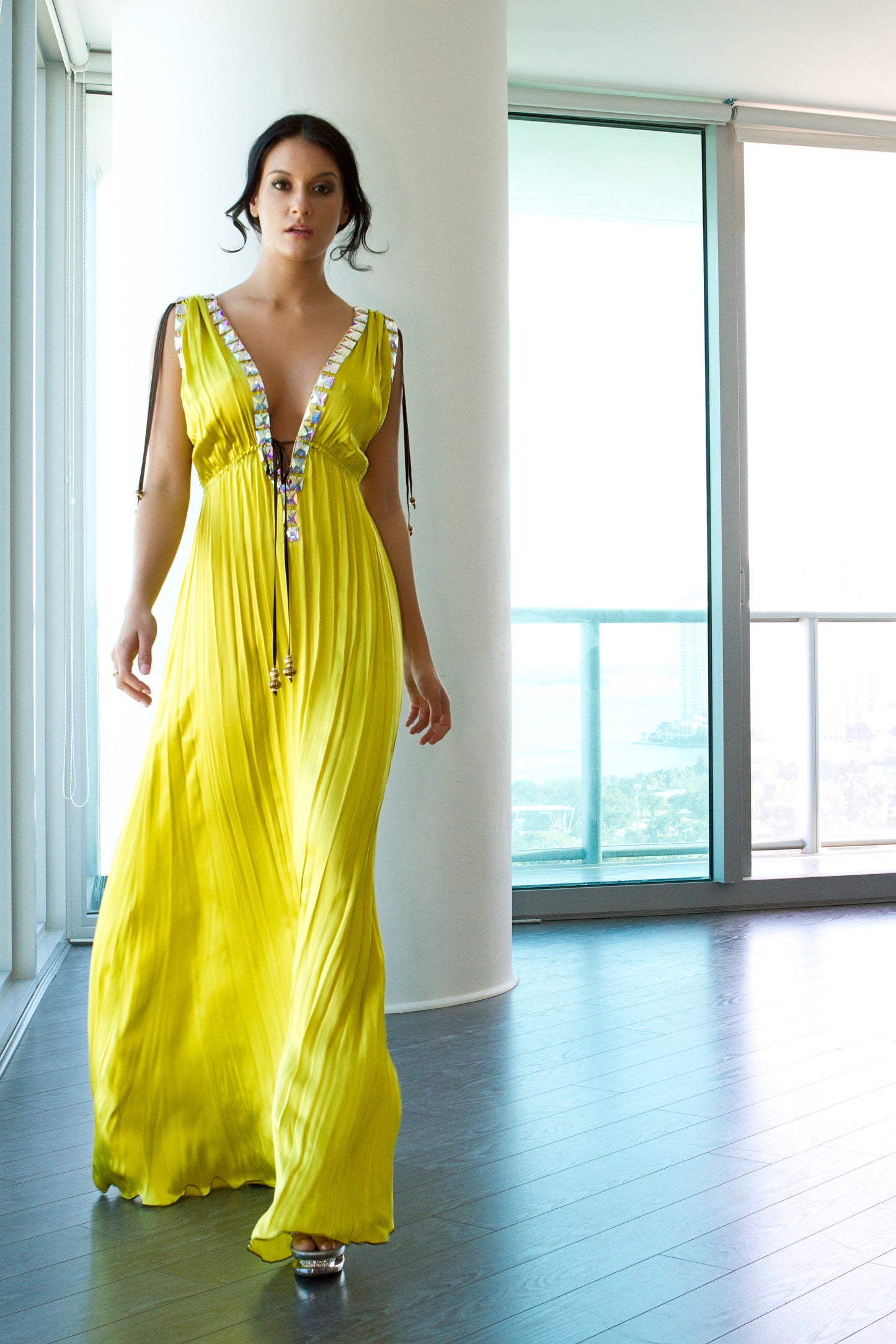 Troy long dress
