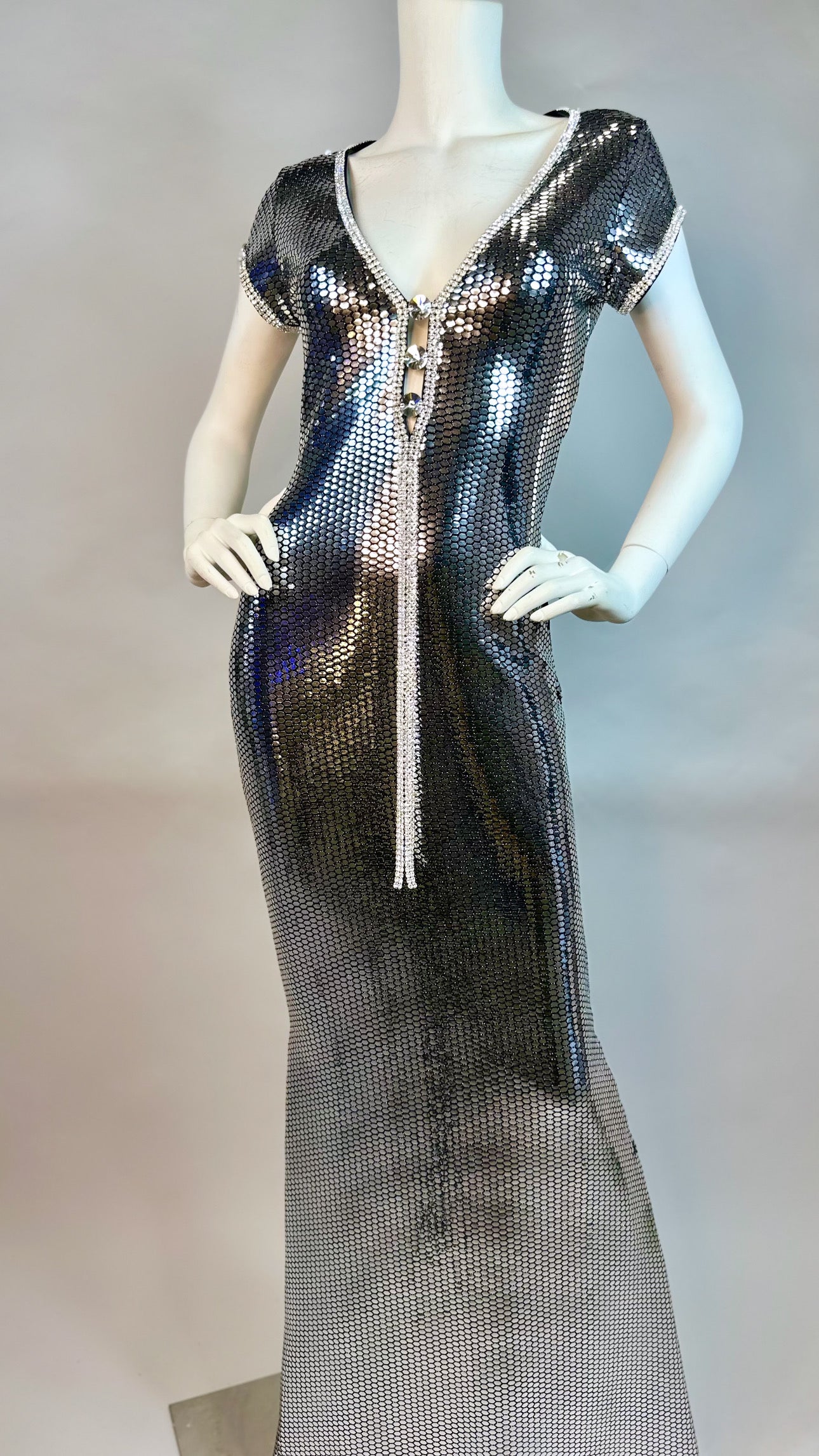 Evening beaded gown